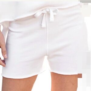 Frank & Eileen Pearl fleece White Cotton shorts. Size large